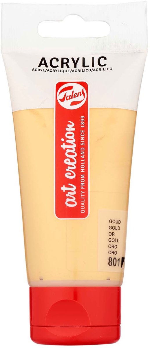 Afbeelding laden in galerijviewer, Talens art creation acrylverf tube 75ml goud 801
