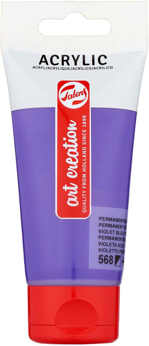 Afbeelding laden in galerijviewer, Talens art creation acrylverf tube 75 ml, permanent blauwviolet (568)
