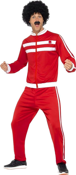 Smiffys scouser tracksuit red white with jacket trousers l