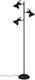 Rl live your light reality gina - vloerlamp - zwart mat - excl. 3x e14 28w