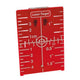 Levelfix doelplaat t50r rood