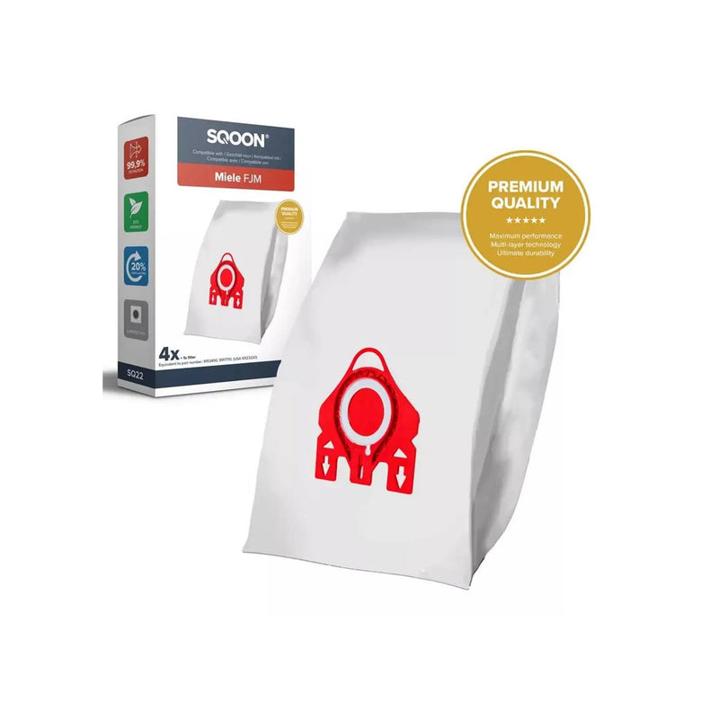 Afbeelding laden in galerijviewer, Sqoon stofzuigerzak miele f j m 3-d pro doos a 4 stuks
