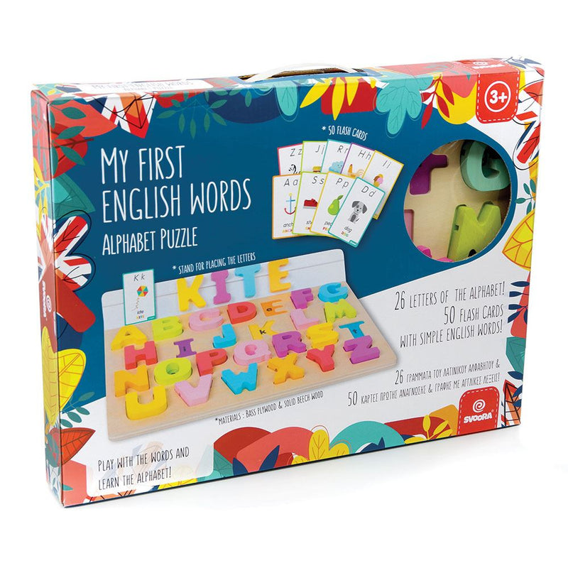 Afbeelding laden in galerijviewer, Houten alfabet puzzel: mijn eerste engel
