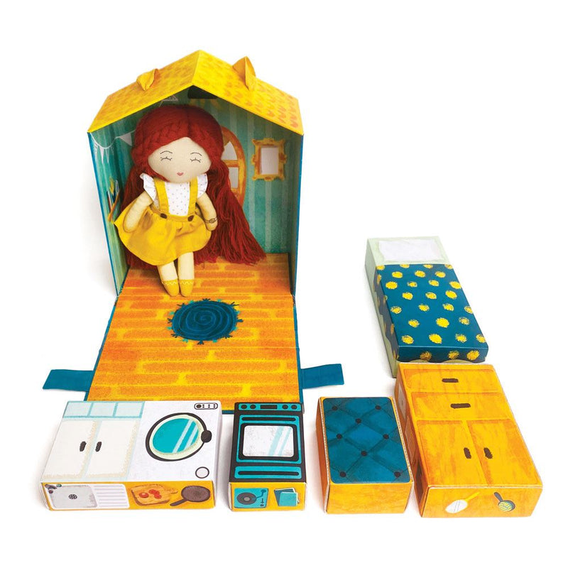 Afbeelding laden in galerijviewer, Poppenhuis my love home met lora. 3+
