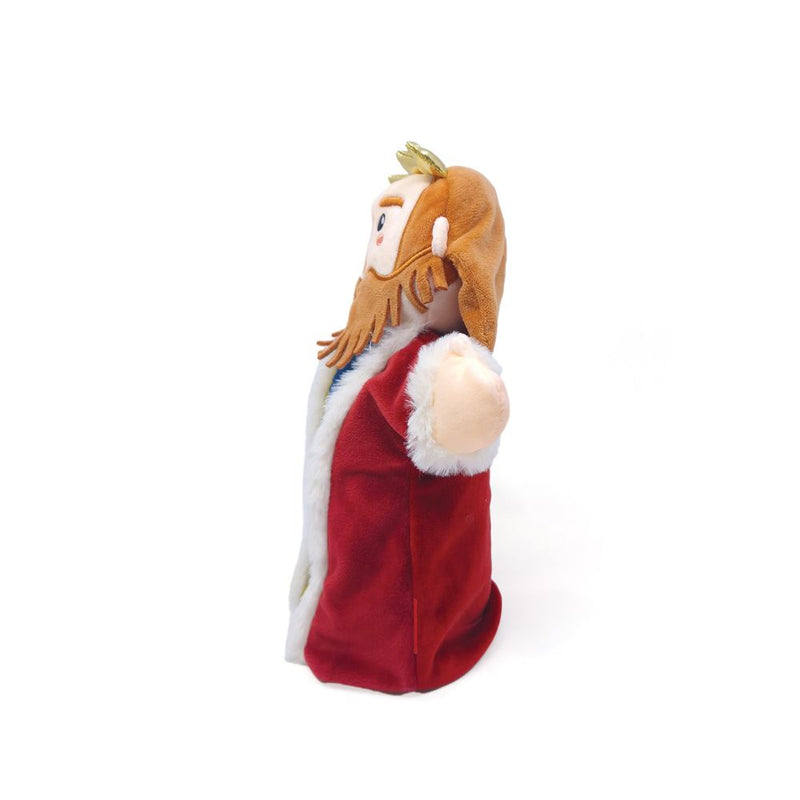 Afbeelding laden in galerijviewer, Dubbelgezichte handpop koning koningin 2
