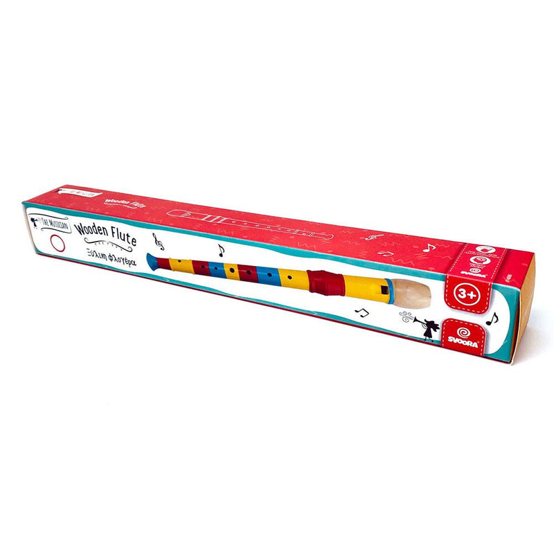 Afbeelding laden in galerijviewer, Houten blokfluit 32 cm. 2 ass. 3+
