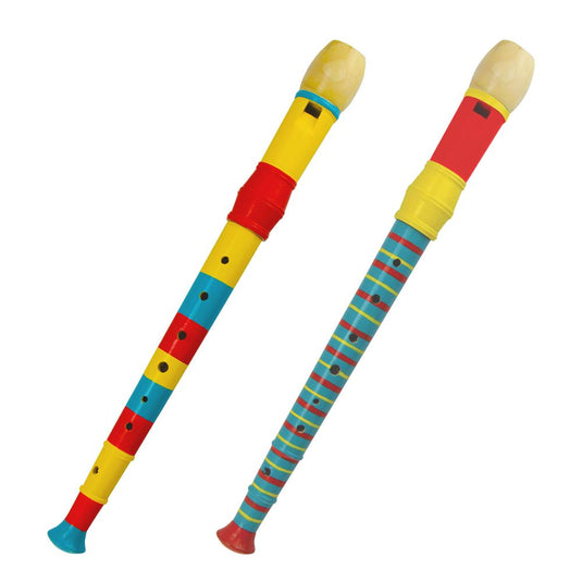 Houten blokfluit 32 cm. 2 ass. 3+