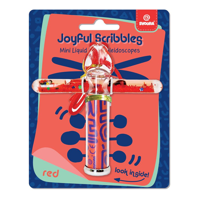 Afbeelding laden in galerijviewer, Mini liquid caleidoscope rood. 14x2x11 c
