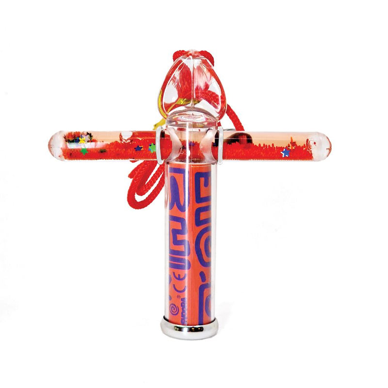 Afbeelding laden in galerijviewer, Mini liquid caleidoscope rood. 14x2x11 c
