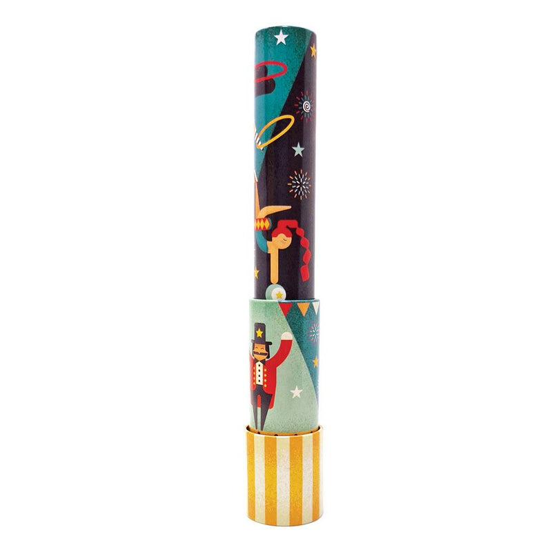 Afbeelding laden in galerijviewer, Kaleidoscope tin, circus blauw groen.3+
