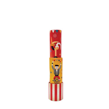 Kaleidoscope tin, circus rood geel.3+