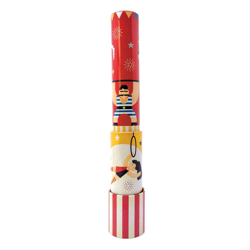 Afbeelding laden in galerijviewer, Kaleidoscope tin, circus rood geel.3+
