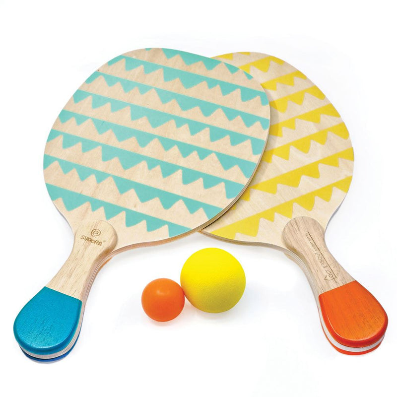 Afbeelding laden in galerijviewer, Svoora out about houten racketset. 5+
