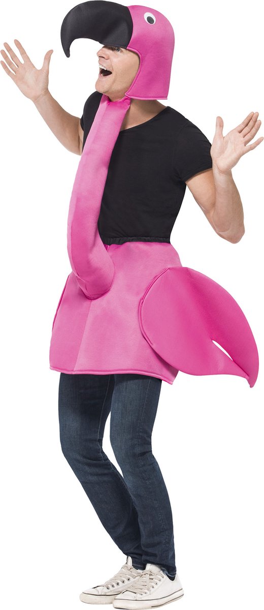 Vegaoo flamingo kostuum - carnavalskleding mannen vrouwen - onesize m
