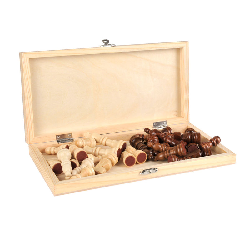 Afbeelding laden in galerijviewer, Goki schaakbord plooibaar, veldgrootte 30mm, 26x13x3cm
