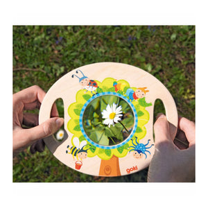 Goki houten xl vergrootglas met handvatten