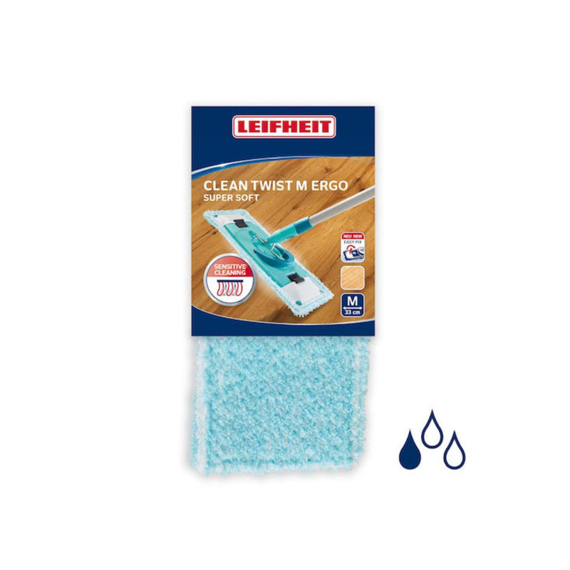 Afbeelding laden in galerijviewer, Leifheit clean twist m ergo vervangingsdoek - supersoft 33cm
