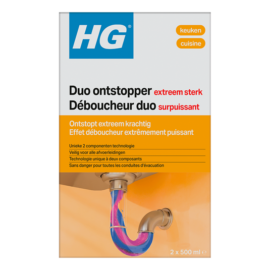 Hg duo ontstopper | afvoerontstopper voor hardnekkige verstoppingen