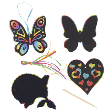 Goki scratch hangers regenboog, 6st.