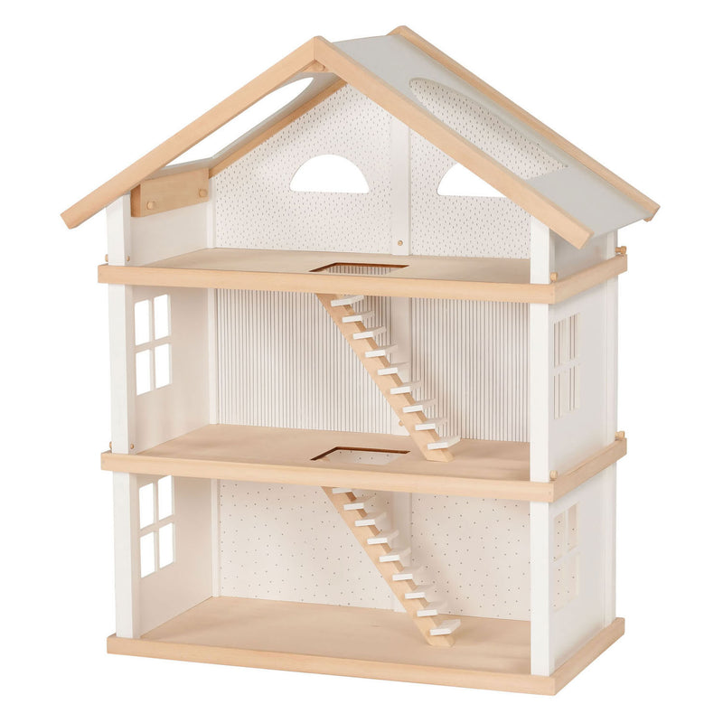 Afbeelding laden in galerijviewer, Goki houten poppenhuis modern living met 3 verdiepingen
