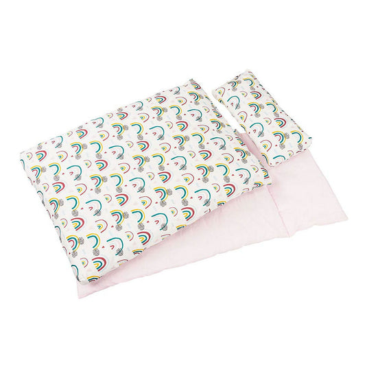 Goki poppenbeddengoed star grijs (3 delig)