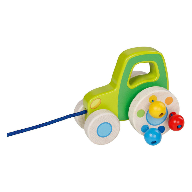 Afbeelding laden in galerijviewer, Goki houten trekfiguur tractor
