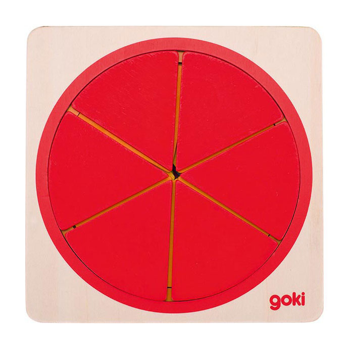 Afbeelding laden in galerijviewer, Goki puzzel cirkel. 21 delig. 12x12x2,1 cm.4+
