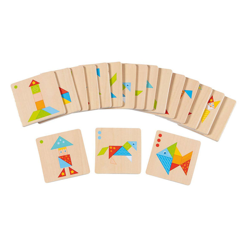 Afbeelding laden in galerijviewer, Goki houten tangram wereld

