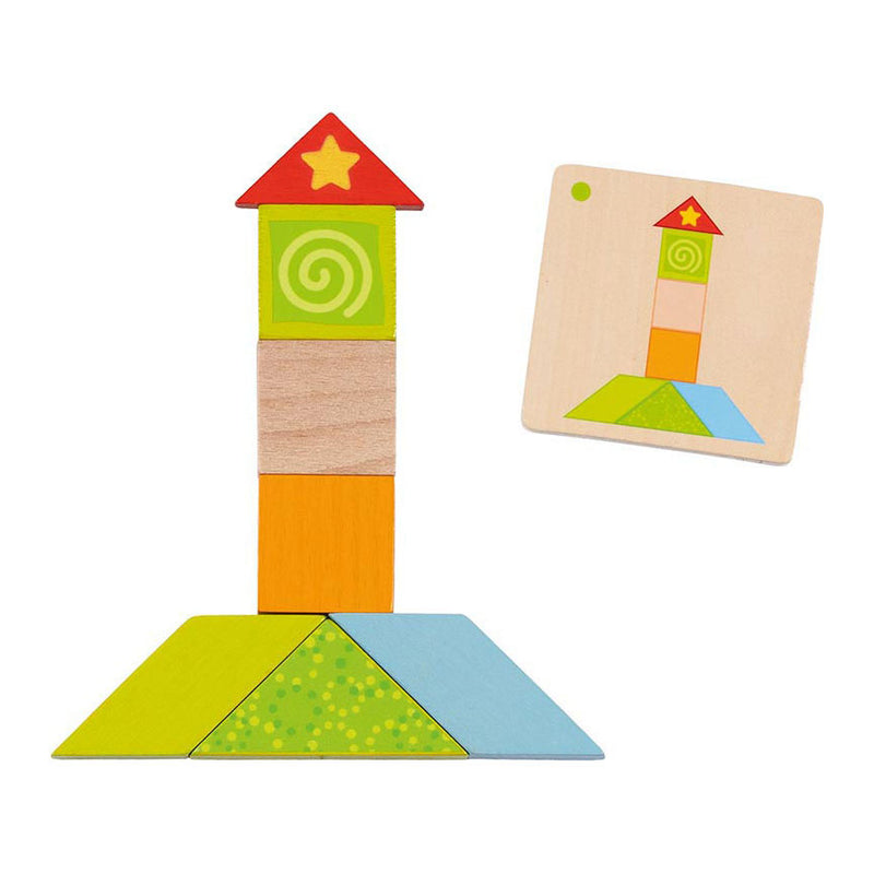Afbeelding laden in galerijviewer, Goki houten tangram wereld
