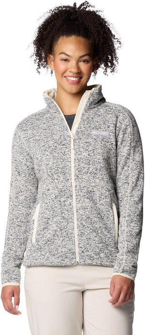 Columbia sweater weather™ full zip ii dames outdoortrui - chalk heather