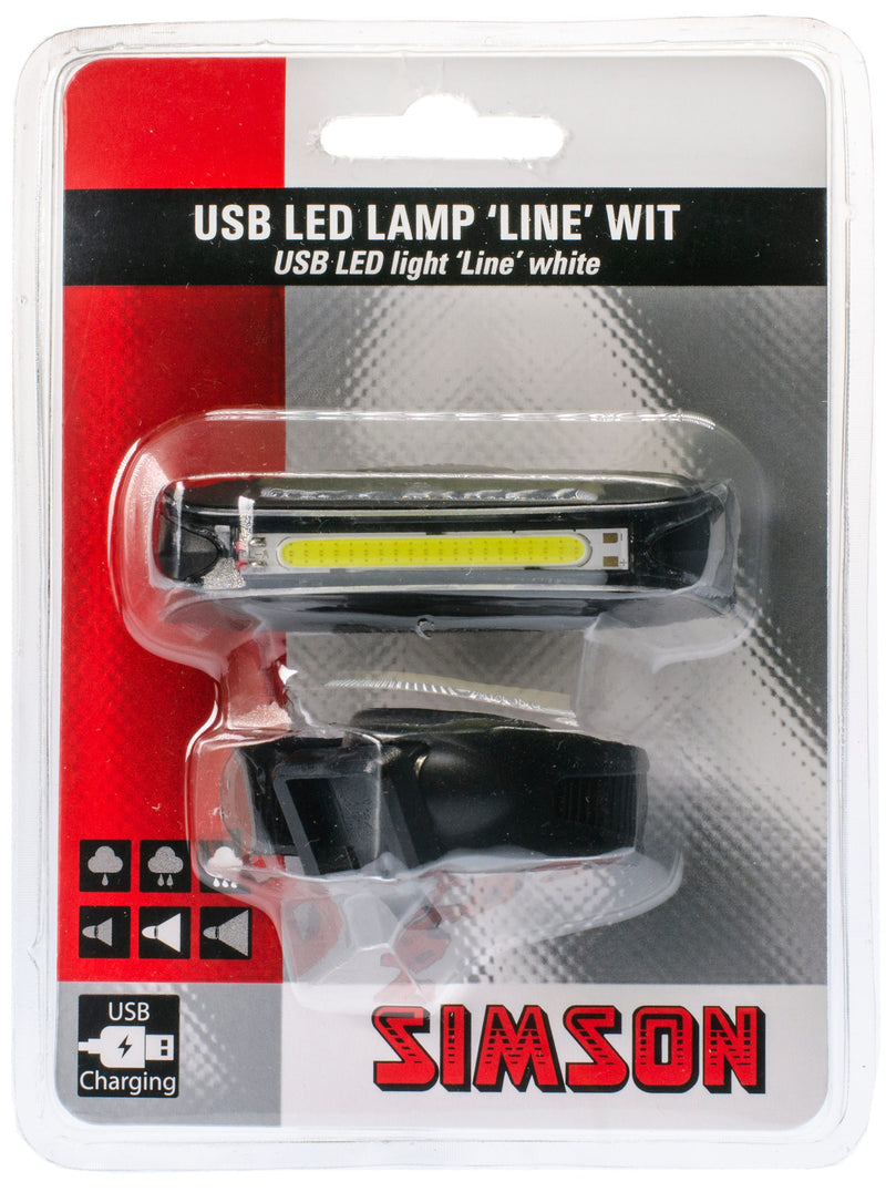 Afbeelding laden in galerijviewer, Simson usb led lamp line wit 20 led 8 lux
