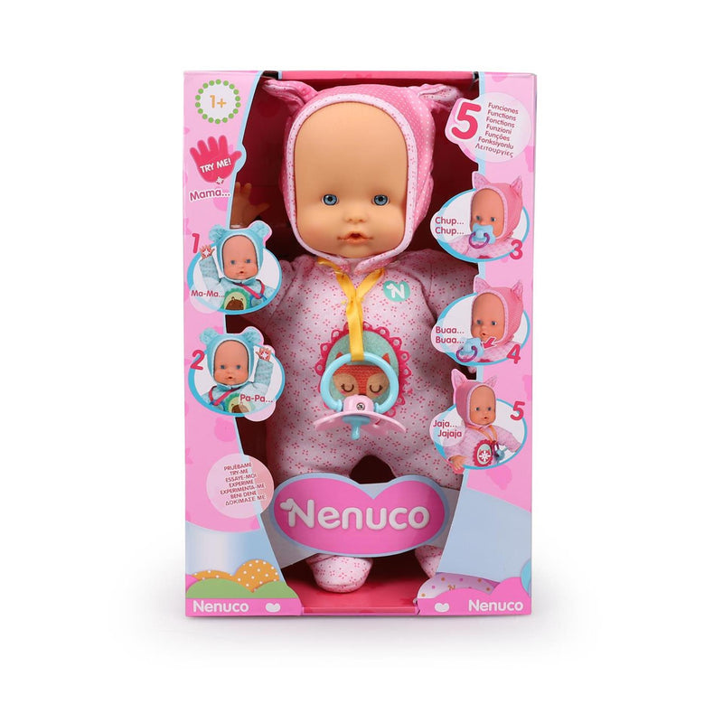Afbeelding laden in galerijviewer, Nenuco zachte babypop 30cm met 5 functies
