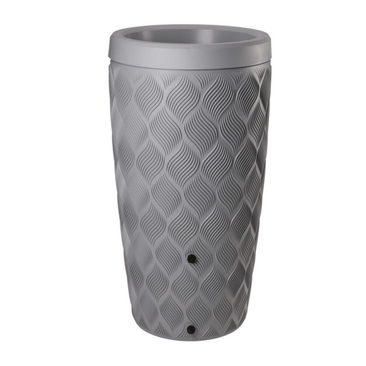 Producten regenton flow platinumgrijs 240l incl plantenbak