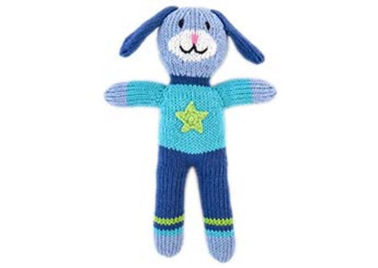Knuffel gebreid hond jongen 24 cm