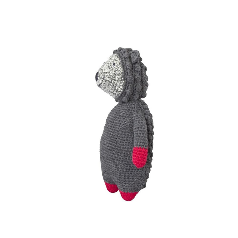 Afbeelding laden in galerijviewer, Knuffel gehaakt egel 27 cm (2 st)
