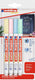Edding 4085 krijtmarker - 4 pastel kleuren raamstiften - ronde punt 1-2 mm - raamstiften voor borden, ruiten, glas, spiegels - krijtstift voor ramen zijn afwasbaar en uitwisbaar