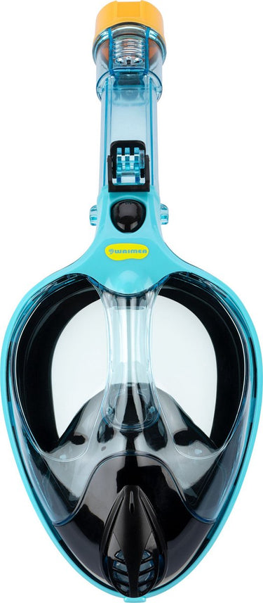 Waimea full face duikmasker - kids volwassenen - lichtblauw - maat s m