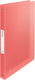 Esselte colour'breeze 2-rings a4 ringband met zachte kaft voor 140 vellen - rugbreedte 25mm - koraal