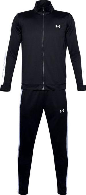 Under armour ua rival knit track suit-blk heren trainingspak - zwart - wit s