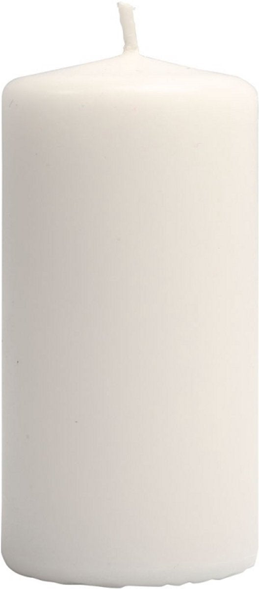 Creativ company kaars h:10 cm wit 6 stuks