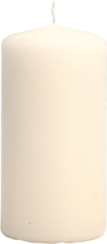 Creativ company kaars h: 10 cm off-white 6 stuks