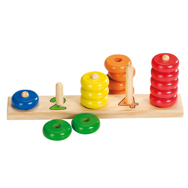 Goki houten stapelpuzzel kleur