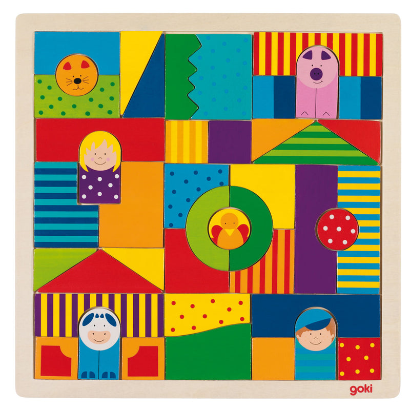 Afbeelding laden in galerijviewer, Goki houten boerderij puzzel, 43dlg.
