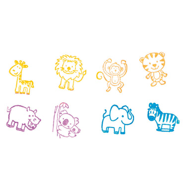 Goki houten stempelset - wilde dieren