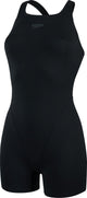 Speedo endurance+ legsuit dames sportbadpak - badpak dames met pijpjes - chloorbestendig zwempak dames - kleurvast sportbadpak dames - zwart - 48