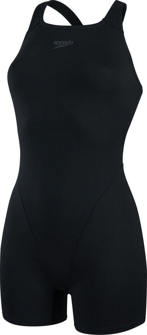 Speedo eco+ legsuit dames sportbadpak - zwart
