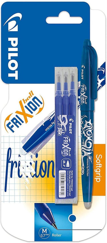 Pilot roller frixion ball blauw + 3 vullingen 0.7