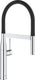 Grohe essence new professional keukenkraan - hoge draaibare uitloop - 2 straalopties - chroom