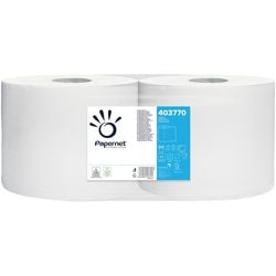 Poetspapier papernet 403770 cellulose 2-laags wit pak 2 stuks