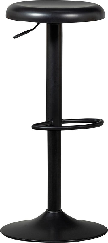Woood isaac barkruk - metaal - zwart - 81x39x39